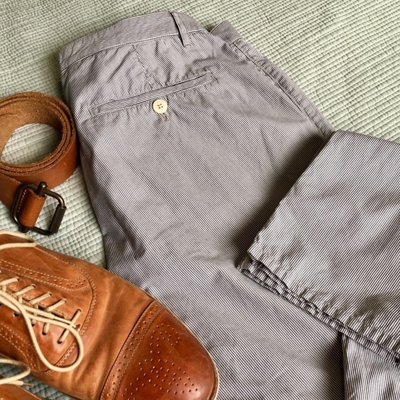 Theory Men’s Light Pinstripe Slim Pant - Picture 1 of 4